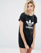 Adidas Originals T-shirt Dress With Trefoil Logo - Black