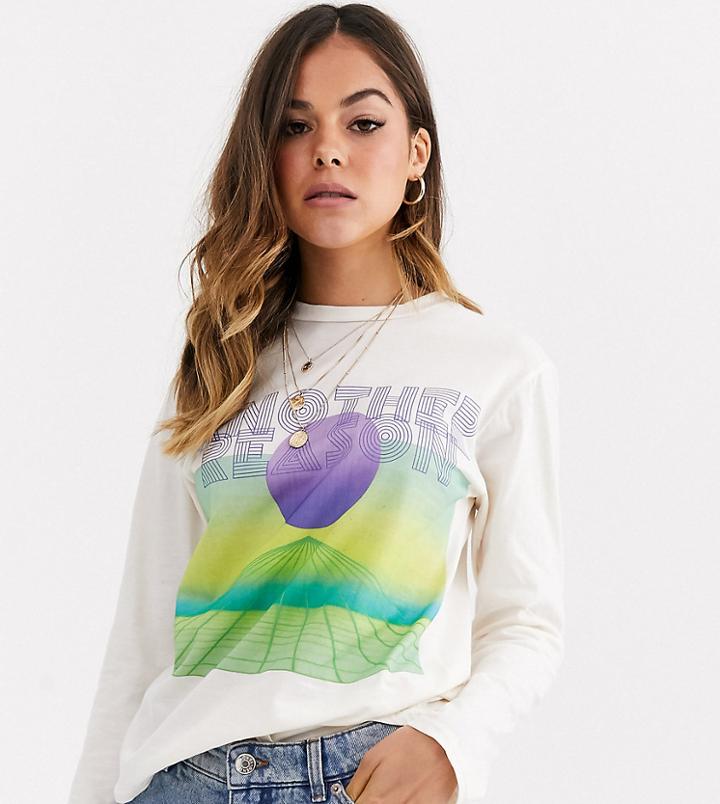 Another Reason Long Sleeve T-shirt With Futuristic Graphic