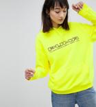 Puma Exclusive To Asos Sweatshirt In Neon Yellow With Logo - Yellow