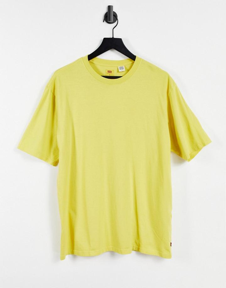 Levi's Stay Loose Fit Rugged Dye T-shirt In Super Lemon Yellow