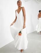 Asos Edition Josie Sequin Cami Wedding Dress-multi