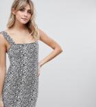 Liquor N Poker Leopard Print Denim Mini Dress