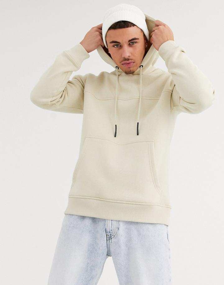Only & Sons Drop Shoulder Hoodie In Beige