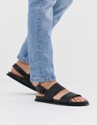 River Island Sandals With Straps In Black - Black