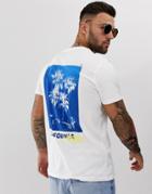 Jack & Jones Originals Cali Vibes Back Print T-shirt In White - White