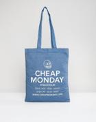Cheap Monday Denim Shopper Bag - Blue