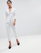 Prettylittlething Striped Tailored Pants Co-ord - Multi
