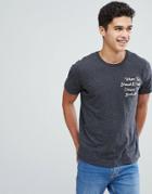 Abercrombie & Fitch Chenille Stitch Logo T-shirt In Gray - Gray