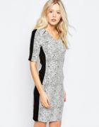 B.young 3/4 Sleeve T-shirt Dress - White