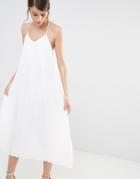 Warehouse Pleat Cami Dress - Ivory