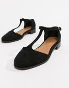 Asos Design Mira Flat Shoes-black