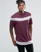 Asos T-shirt With Tie Detail And Wide Neck Trim - Fig