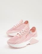 Asos Design Darkness Zip Sneakers In Pink
