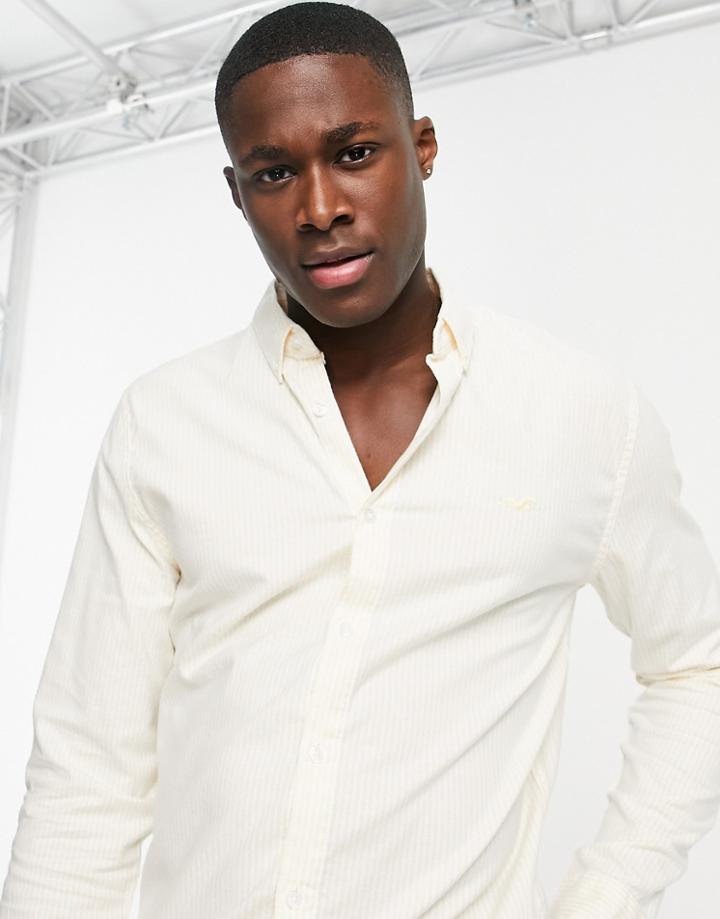 Hollister Stripe Shirt In Yellow-gold