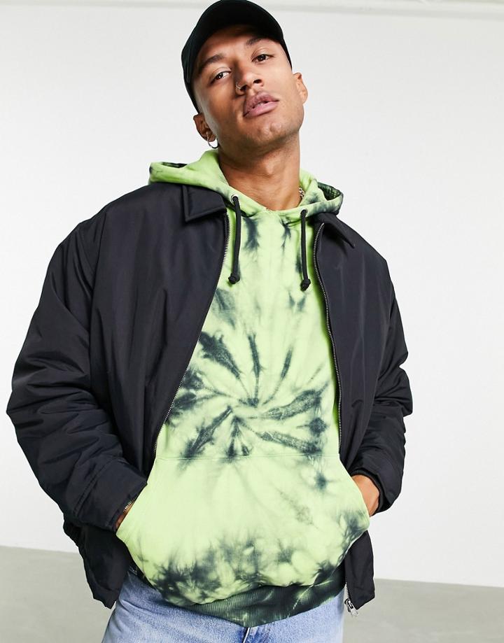 Topman Oversized Coach Jacket In Black