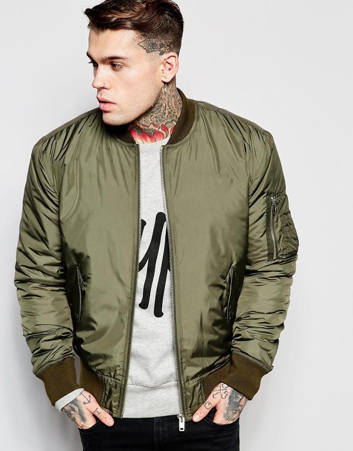 Hype Ma1 Bomber Jacket - Khaki