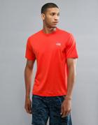 The North Face Mountain Athletics Reaxion Amp Running T-shirt In Orange Marl - Orange