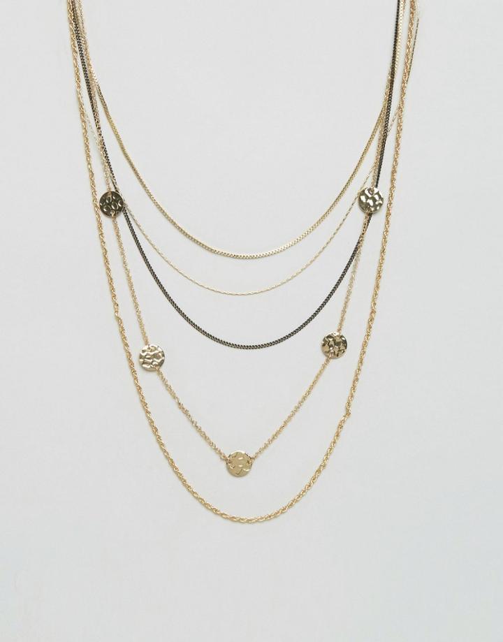 Pieces Paulina Long Necklace - Gold