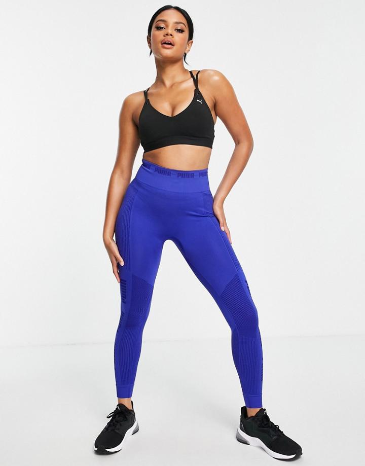 Puma Evoknit Seamless Leggings In Clematis Blue-blues