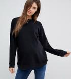 Asos Design Maternity Ultimate Sweatshirt In Black