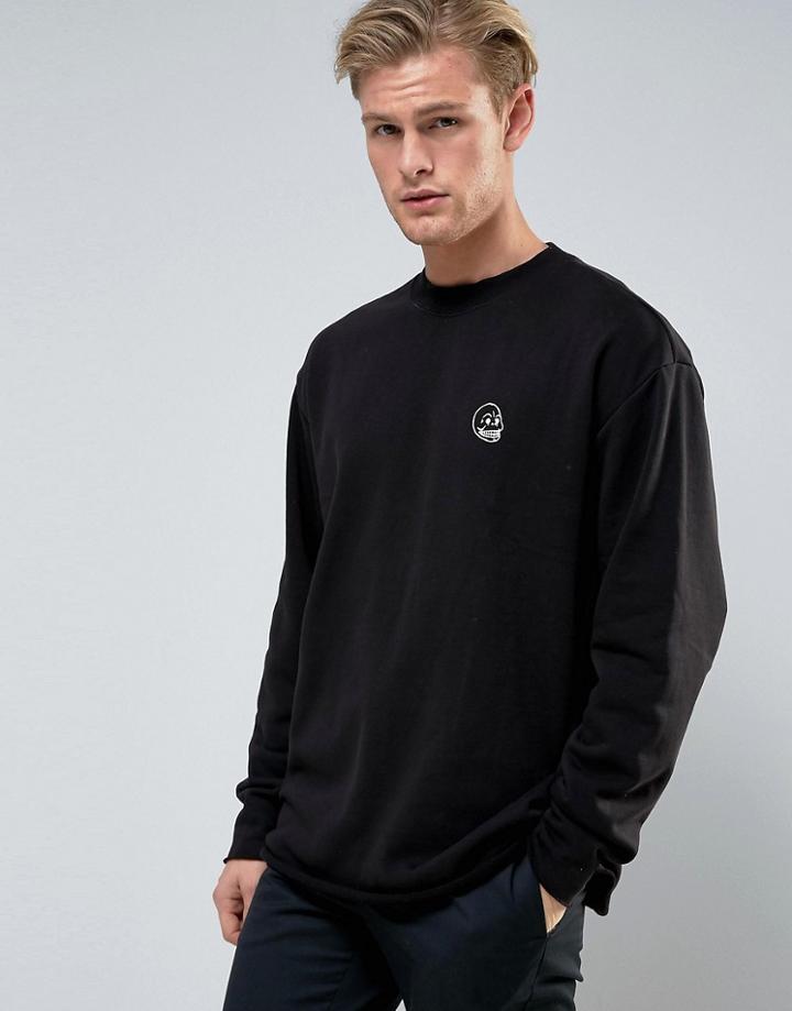 Cheap Monday Victory Now Sweater Tiny Skull - Black