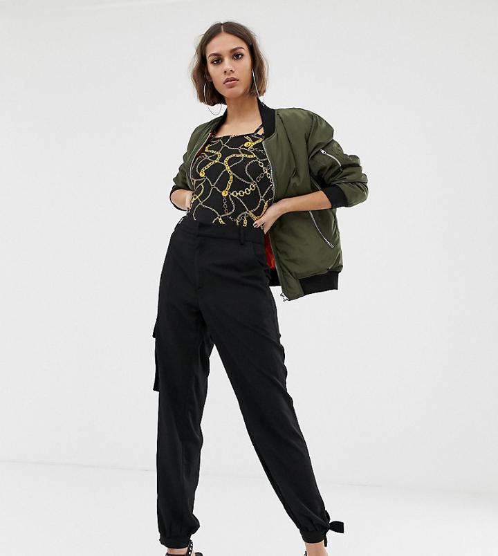 Na-kd Side Pocket Cargo Pants In Black - Black