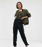 Na-kd Side Pocket Cargo Pants In Black - Black