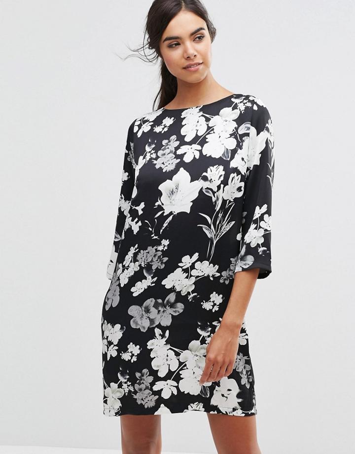 Minimum Kika Floral Dress - Black