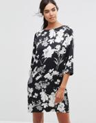 Minimum Kika Floral Dress - Black
