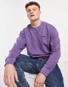 Levi's Modern Vintage Logo Relaxed Fit Sweatshirt In Garment Dye Purple-blues