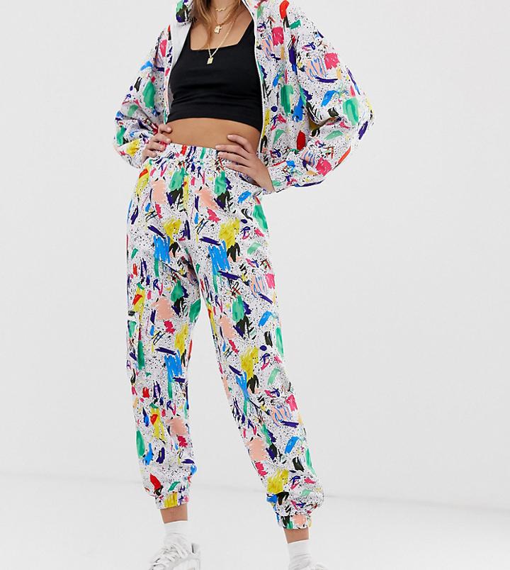Reclaimed Vintage Inspired Tracksuit Jogger In Graffiti Print - Multi