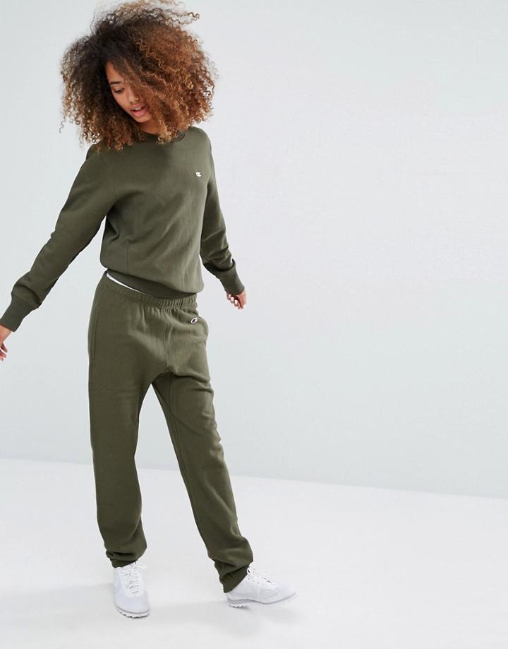 Champion Relaxed Joggers With Woven Logo - Green