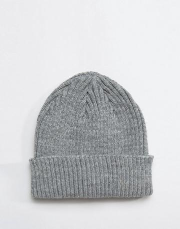 Gregorys Ribbed Beanie Gray - Gray