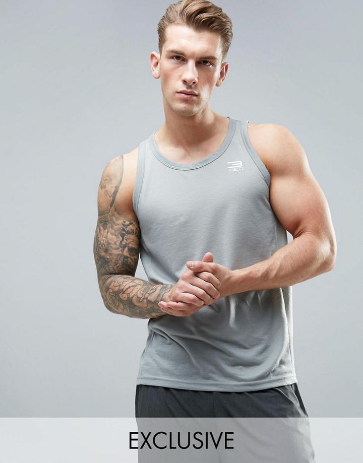 Jack & Jones Tech Tank With Chest Logo - Gray