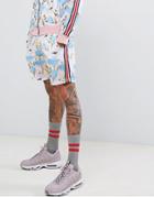 Boohooman Shorts Two-piece In Pink Floral Print - Pink