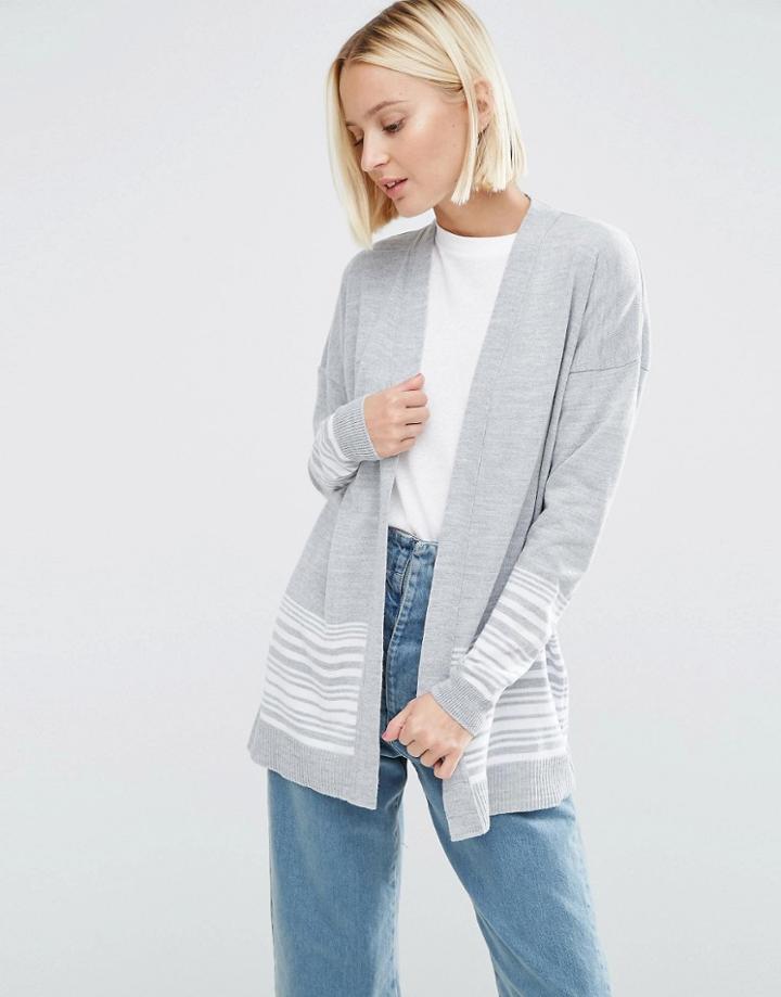 Asos Cardigan With Stripes - Multi