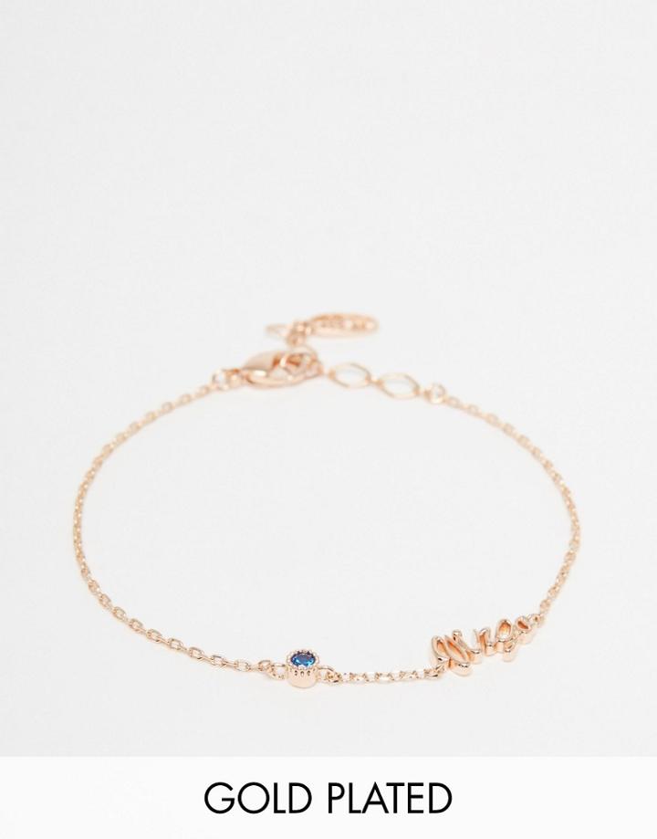 Astrid & Miyu Virgo Zodiac Bracelet - Gold