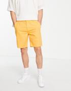 New Look Straight Fit Chino Shorts In Mid Yellow