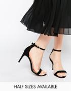 Asos Hint Heeled Sandals - Black