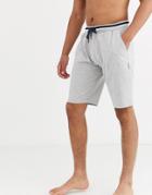 Greentreat Mens Jersey Lounge Shorts In Gray Marl