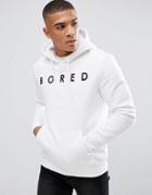 Yourturn Hoodie With Bored Print - Black