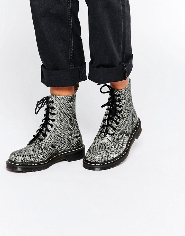 Dr Martens 1460 Asp 8-eye Boots - Gray