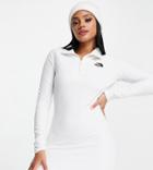 The North Face Glacier Fleece Dress In White Exclusive At Asos