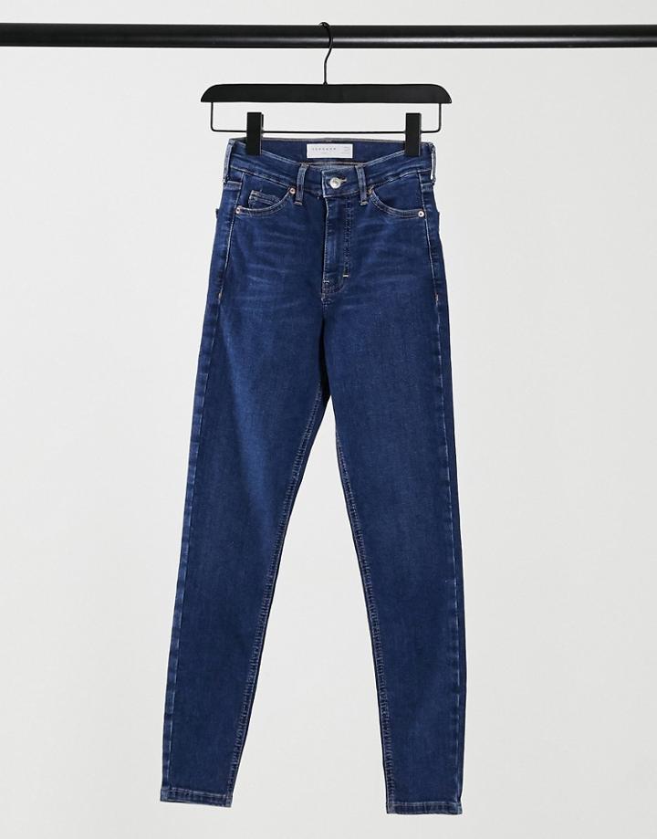 Topshop Jamie Jeans In Rich Blue