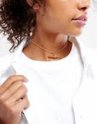 Asos Toggle Choker Necklace - Gold