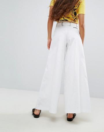 Hanger Wide Leg Jeans - White