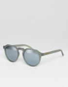 Hawkers Frozen Gray Chrome Warwick Sunglasses - Gray