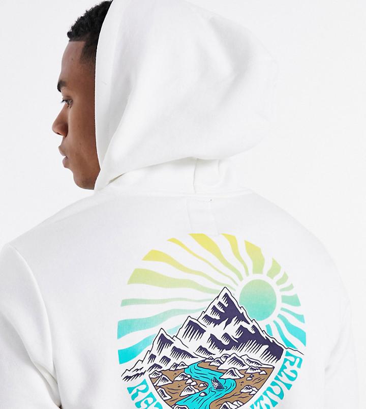 Element Balmore Back Print Hoodie In White Exclusive At Asos