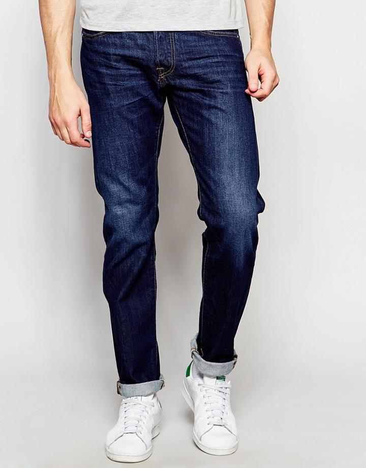 Edwin Jeans Ed-55 Relaxed Tapered Compact Indigo Coal Wash Dark - Coal Wash