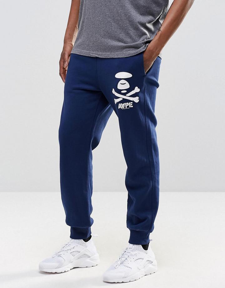 Aape By A Bathing Ape Joggers In Regular Fit - Navy